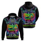 personalised-australia-leo-lizard-zodiac-hoodie-auz-astrology-aboriginal-rainbow
