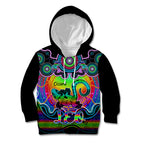 personalised-australia-leo-lizard-zodiac-kid-hoodie-auz-astrology-aboriginal-rainbow