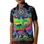 personalised-australia-leo-lizard-zodiac-kid-polo-shirt-auz-astrology-aboriginal-rainbow