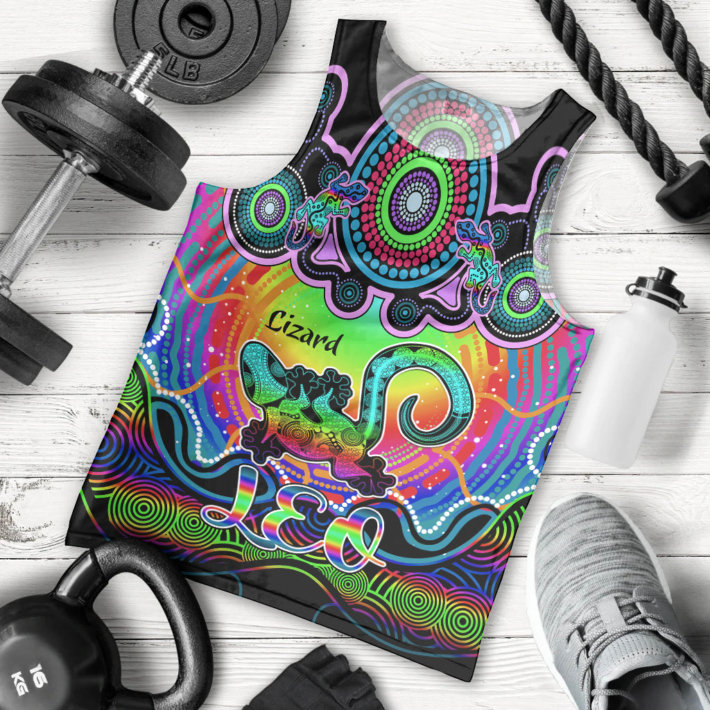 personalised-australia-leo-lizard-zodiac-men-tank-top-auz-astrology-aboriginal-rainbow