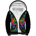 personalised-australia-leo-lizard-zodiac-sherpa-hoodie-auz-astrology-aboriginal-rainbow