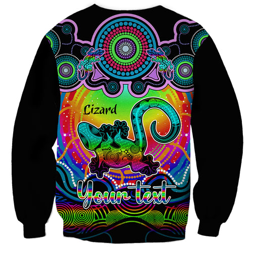 personalised-australia-leo-lizard-zodiac-sweatshirt-auz-astrology-aboriginal-rainbow