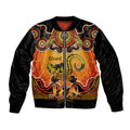 personalised-australia-leo-lizard-zodiac-bomber-jacket-auz-astrology-aboriginal-red