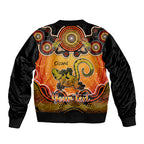 personalised-australia-leo-lizard-zodiac-bomber-jacket-auz-astrology-aboriginal-red