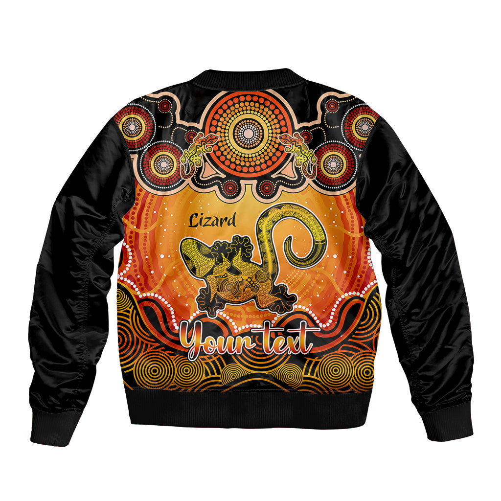 personalised-australia-leo-lizard-zodiac-bomber-jacket-auz-astrology-aboriginal-red