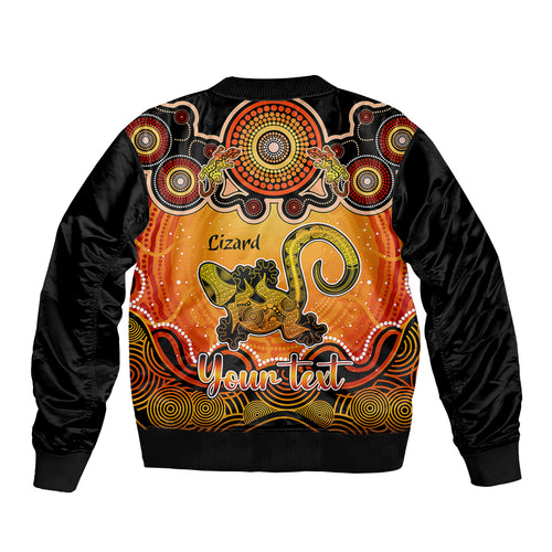 personalised-australia-leo-lizard-zodiac-bomber-jacket-auz-astrology-aboriginal-red