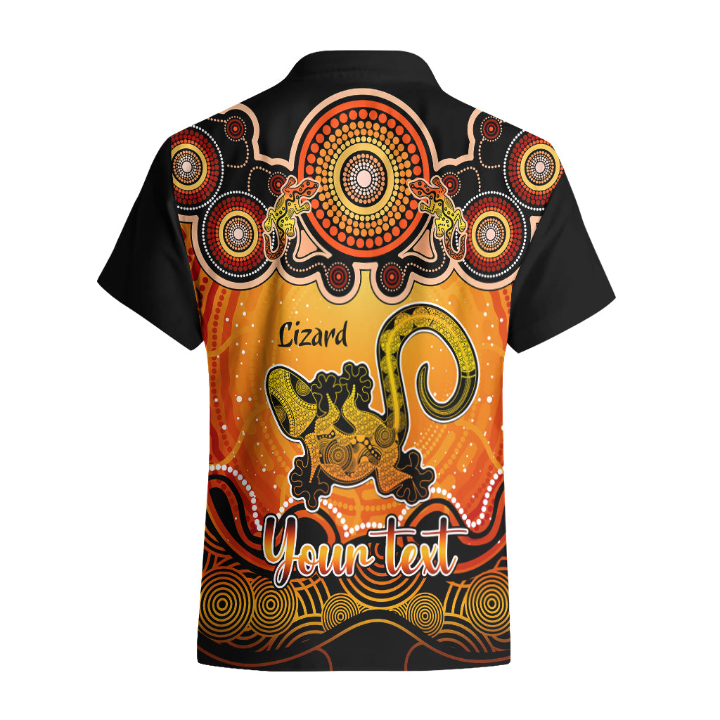 personalised-australia-leo-lizard-zodiac-hawaiian-shirt-auz-astrology-aboriginal-red