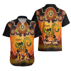 personalised-australia-leo-lizard-zodiac-hawaiian-shirt-auz-astrology-aboriginal-red