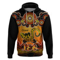 personalised-australia-leo-lizard-zodiac-hoodie-auz-astrology-aboriginal-red