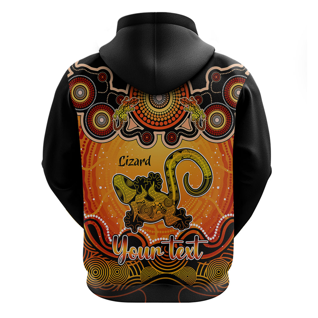 personalised-australia-leo-lizard-zodiac-hoodie-auz-astrology-aboriginal-red