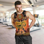 personalised-australia-leo-lizard-zodiac-men-tank-top-auz-astrology-aboriginal-red