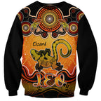 personalised-australia-leo-lizard-zodiac-sweatshirt-auz-astrology-aboriginal-red