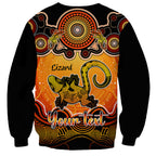 personalised-australia-leo-lizard-zodiac-sweatshirt-auz-astrology-aboriginal-red