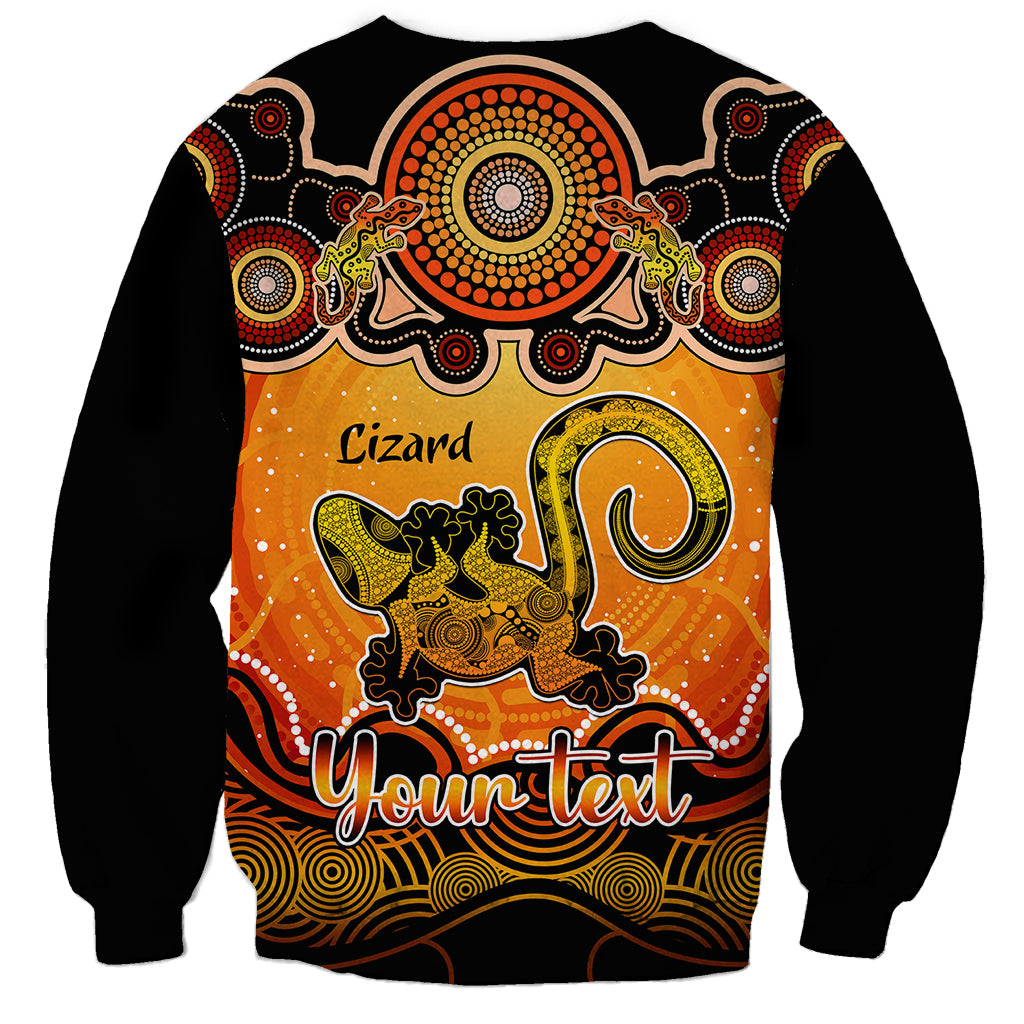 personalised-australia-leo-lizard-zodiac-sweatshirt-auz-astrology-aboriginal-red