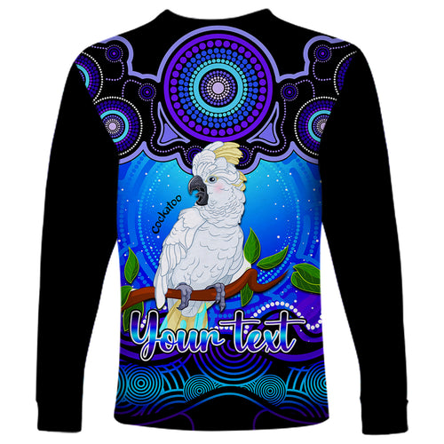 personalised-australia-libra-cockatoo-zodiac-long-sleeve-shirt-auz-astrology-aboriginal-blue