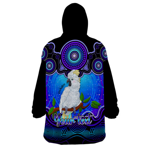 personalised-australia-libra-cockatoo-zodiac-wearable-blanket-hoodie-auz-astrology-aboriginal-blue