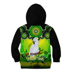 personalised-australia-libra-cockatoo-zodiac-kid-hoodie-auz-astrology-aboriginal-green