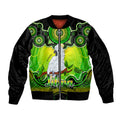 personalised-australia-libra-cockatoo-zodiac-sleeve-zip-bomber-jacket-auz-astrology-aboriginal-green