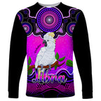 personalised-australia-libra-cockatoo-zodiac-long-sleeve-shirt-auz-astrology-aboriginal-magenta