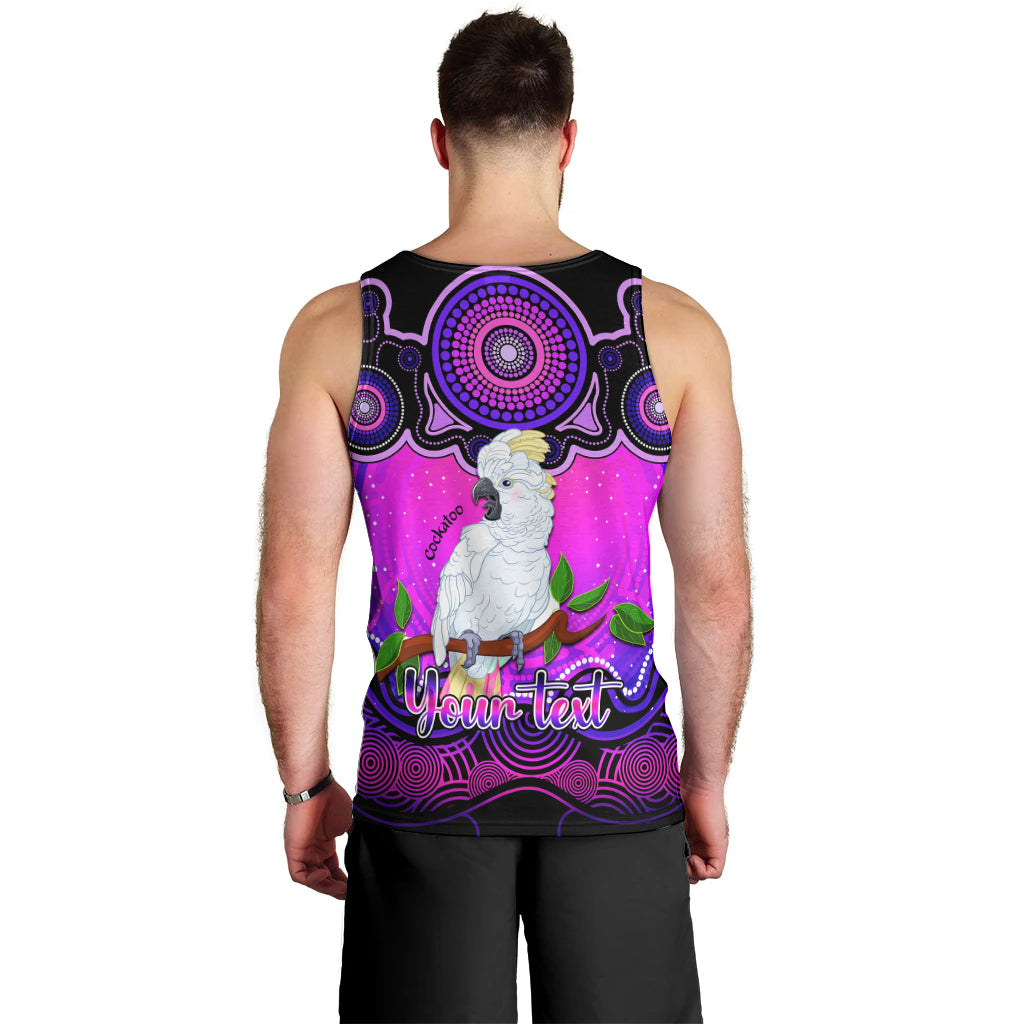 personalised-australia-libra-cockatoo-zodiac-men-tank-top-auz-astrology-aboriginal-magenta