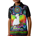 personalised-australia-libra-cockatoo-zodiac-kid-polo-shirt-auz-astrology-aboriginal-rainbow