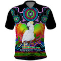 personalised-australia-libra-cockatoo-zodiac-polo-shirt-auz-astrology-aboriginal-rainbow