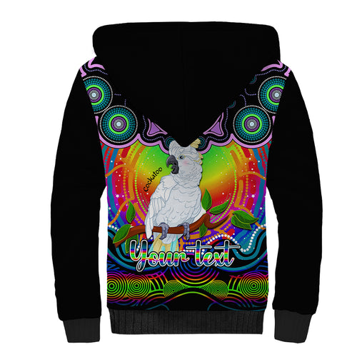 personalised-australia-libra-cockatoo-zodiac-sherpa-hoodie-auz-astrology-aboriginal-rainbow