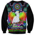personalised-australia-libra-cockatoo-zodiac-sweatshirt-auz-astrology-aboriginal-rainbow