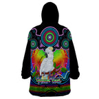personalised-australia-libra-cockatoo-zodiac-wearable-blanket-hoodie-auz-astrology-aboriginal-rainbow