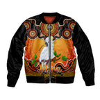 personalised-australia-libra-cockatoo-zodiac-bomber-jacket-auz-astrology-aboriginal-red