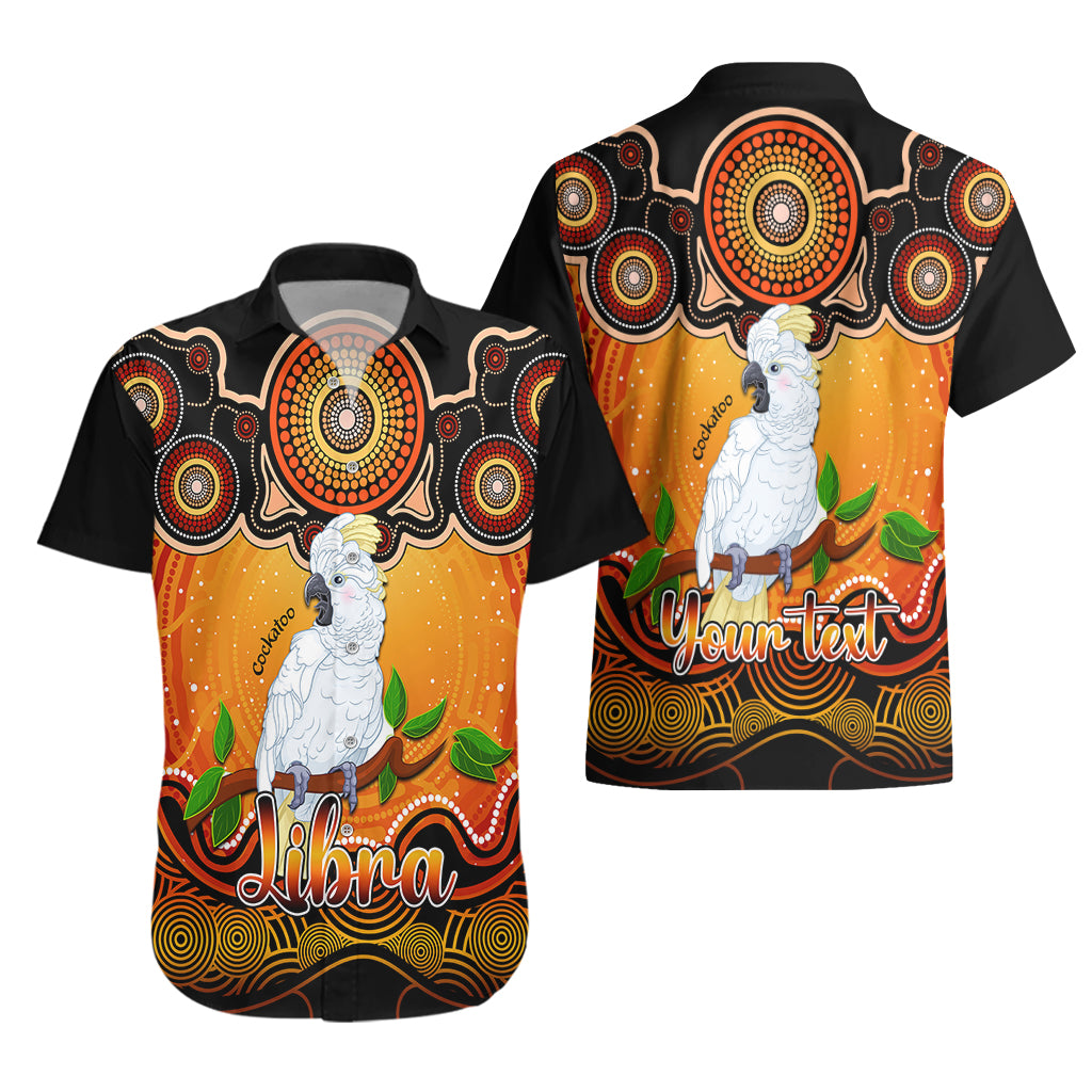 personalised-australia-libra-cockatoo-zodiac-hawaiian-shirt-auz-astrology-aboriginal-red
