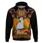 personalised-australia-libra-cockatoo-zodiac-hoodie-auz-astrology-aboriginal-red
