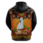 personalised-australia-libra-cockatoo-zodiac-hoodie-auz-astrology-aboriginal-red