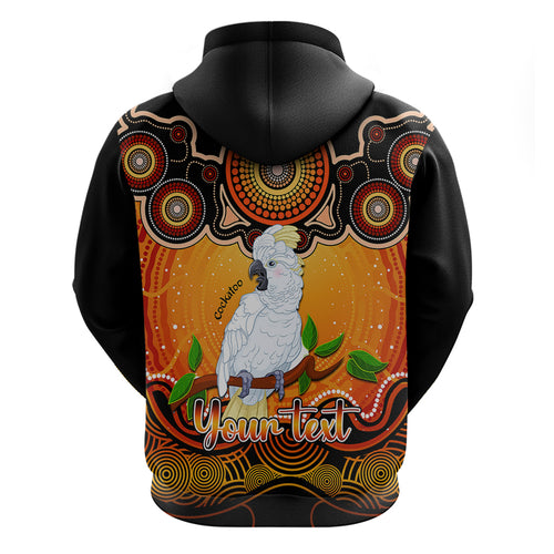 personalised-australia-libra-cockatoo-zodiac-hoodie-auz-astrology-aboriginal-red