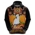 personalised-australia-libra-cockatoo-zodiac-hoodie-auz-astrology-aboriginal-red