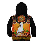 personalised-australia-libra-cockatoo-zodiac-kid-hoodie-auz-astrology-aboriginal-red