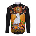 personalised-australia-libra-cockatoo-zodiac-long-sleeve-button-shirt-auz-astrology-aboriginal-red
