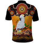 personalised-australia-libra-cockatoo-zodiac-polo-shirt-auz-astrology-aboriginal-red