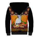 personalised-australia-libra-cockatoo-zodiac-sherpa-hoodie-auz-astrology-aboriginal-red