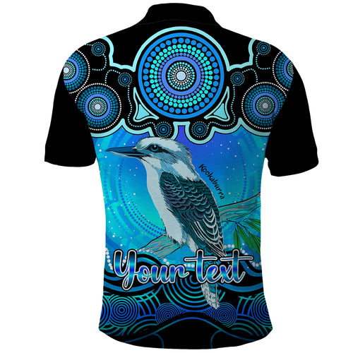 personalised-australia-sagittarius-kookaburra-zodiac-polo-shirt-auz-astrology-aboriginal-aqua