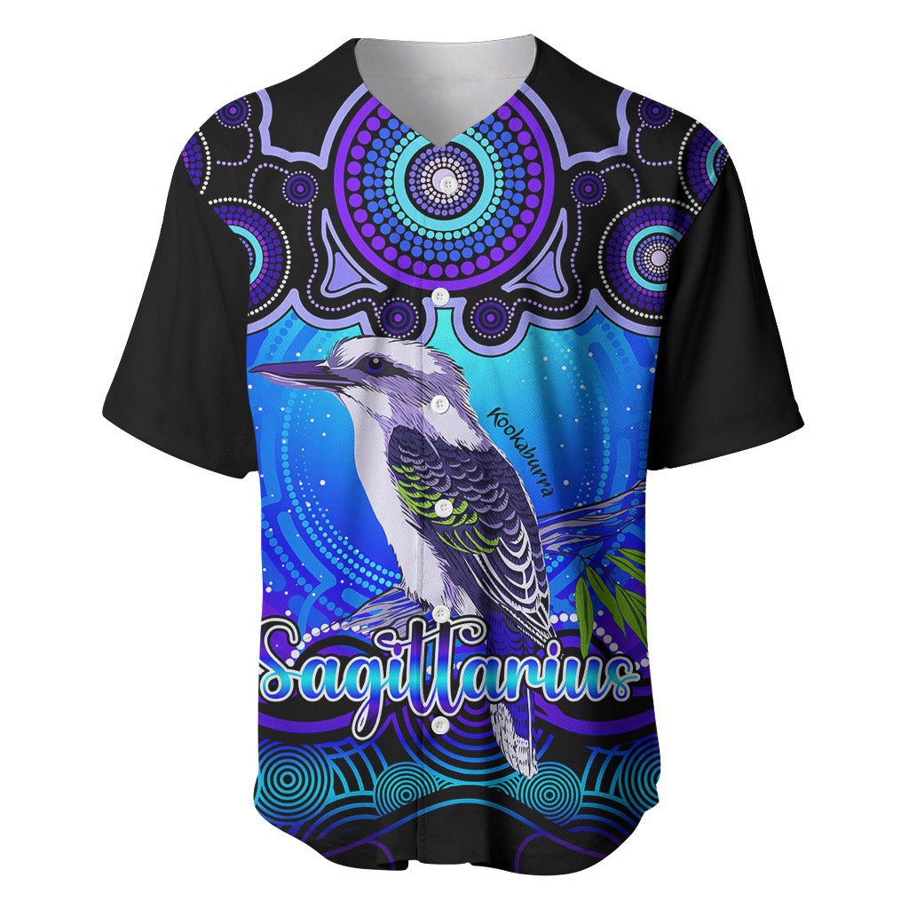 personalised-australia-sagittarius-kookaburra-zodiac-baseball-jersey-auz-astrology-aboriginal-blue