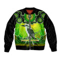 personalised-australia-sagittarius-kookaburra-zodiac-bomber-jacket-auz-astrology-aboriginal-green