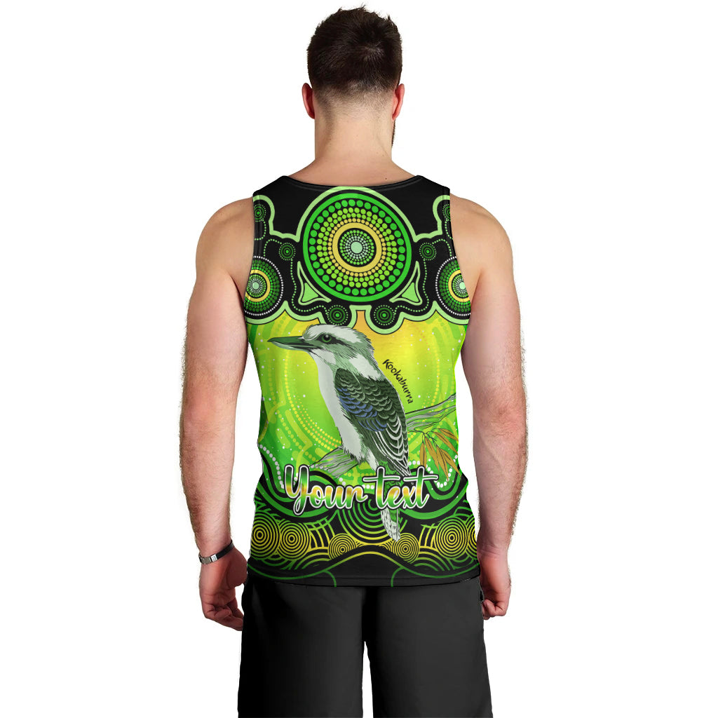 personalised-australia-sagittarius-kookaburra-zodiac-men-tank-top-auz-astrology-aboriginal-green
