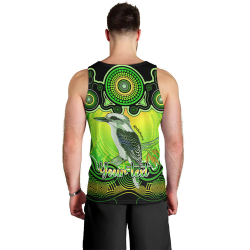 personalised-australia-sagittarius-kookaburra-zodiac-men-tank-top-auz-astrology-aboriginal-green