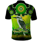 personalised-australia-sagittarius-kookaburra-zodiac-polo-shirt-auz-astrology-aboriginal-green