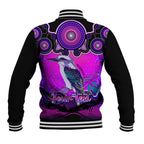 personalised-australia-sagittarius-kookaburra-zodiac-baseball-jacket-auz-astrology-aboriginal-magenta
