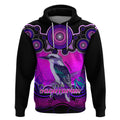 personalised-australia-sagittarius-kookaburra-zodiac-hoodie-auz-astrology-aboriginal-magenta