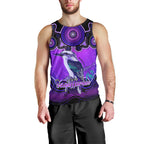 personalised-australia-sagittarius-kookaburra-zodiac-men-tank-top-auz-astrology-aboriginal-purple