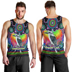 personalised-australia-sagittarius-kookaburra-zodiac-men-tank-top-auz-astrology-aboriginal-rainbow