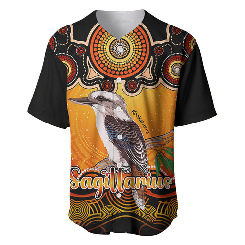 personalised-australia-sagittarius-kookaburra-zodiac-baseball-jersey-auz-astrology-aboriginal-red